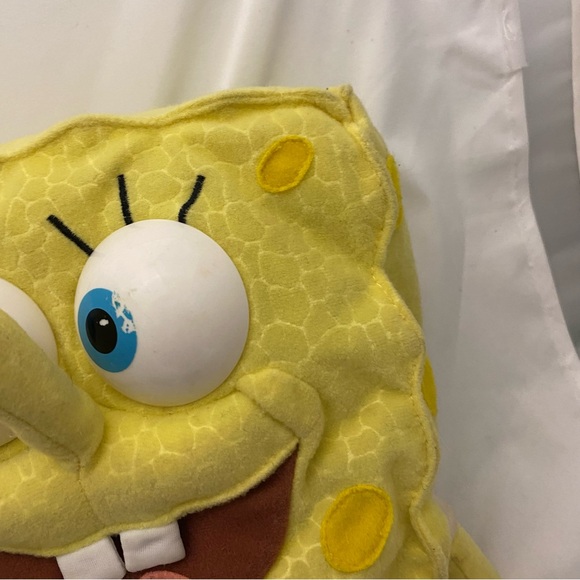 Vintage Nickelodeon Babbling SpongeBob SquarePants Talking Plush Toy 2000 Works - Picture 7 of 14